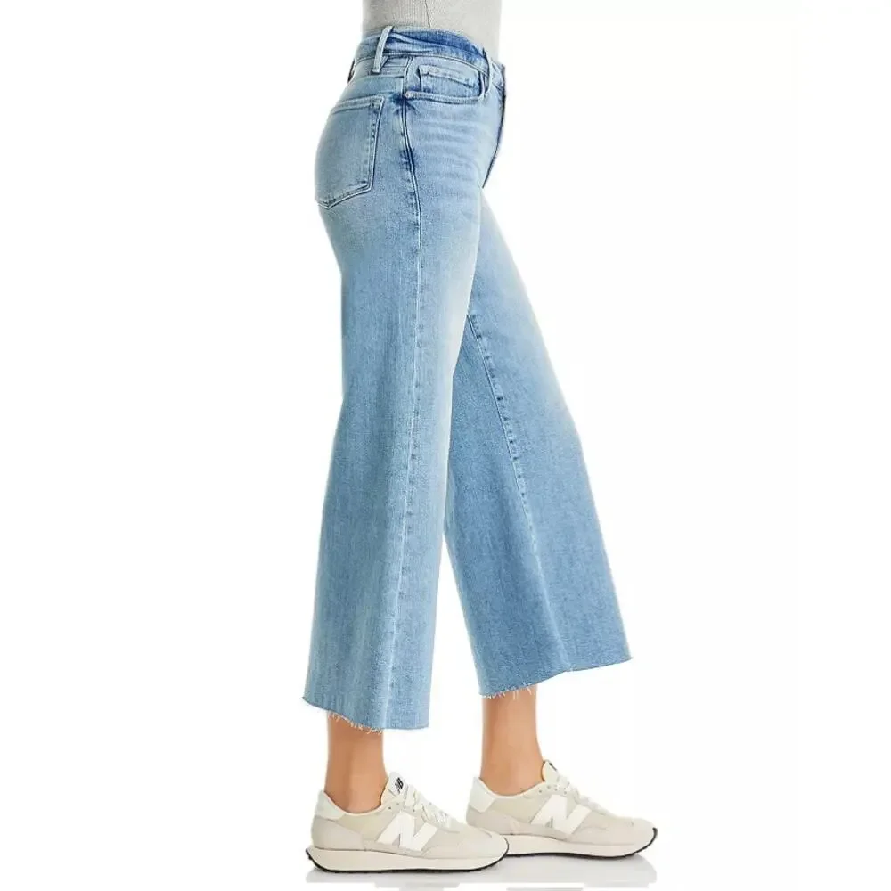 Frame Denim Women's Galeston Le Palazzo Crop Wide Leg Jeans Size 31 - Picture 9 of 10